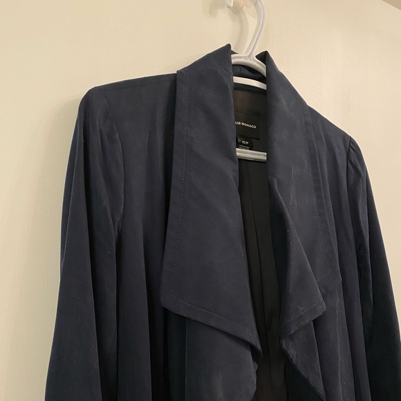 Club Monaco Soft Trench - XS - Navy - Picture 4 of 5